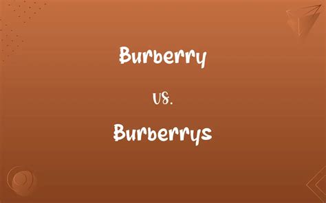 burberry point of difference facts|burberry vs berry.